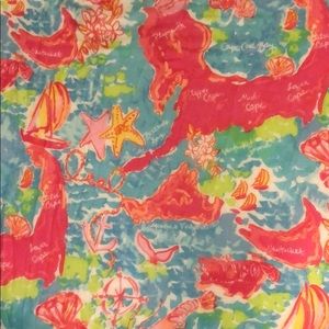 Lilly Pulitzer cape cod & islands Murfee scarf